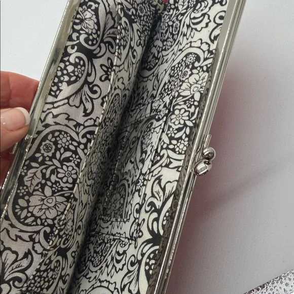 HOBO Pink Leather Clutch with Silver Accents - Picture 3 of 9